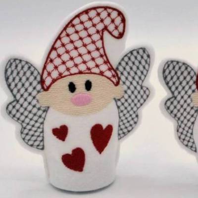 Lichterwichtel Päärchen (2 Stück) - Stickfarbe individualisierbar