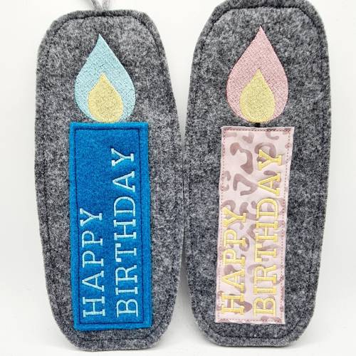 Stickdatei Geburtstagskerze ITH