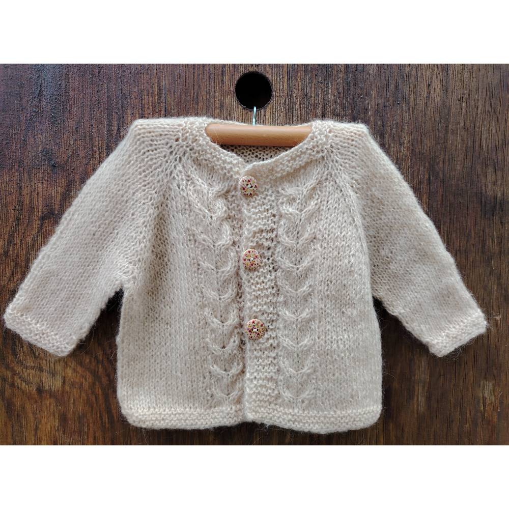 Strickanleitung Deutsch) einfachste Babyjacke, Baby Cardigan