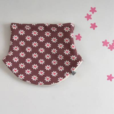 HALSWÄRMER DAISY mit Baumwollfleece zum Wenden für Baby und Kind von zimtblüte