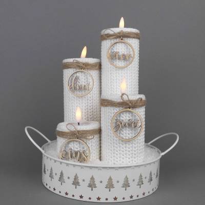 Häkelanleitung Teelichthalter - einfach häkeln - vielseitig zu Weihnachten dekorieren