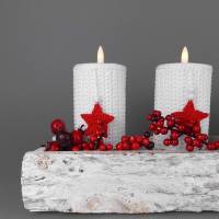Häkelanleitung Teelichthalter - einfach häkeln - vielseitig zu Weihnachten dekorieren Bild 2