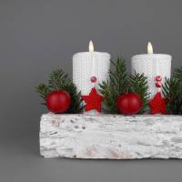 Häkelanleitung Teelichthalter - einfach häkeln - vielseitig zu Weihnachten dekorieren Bild 5