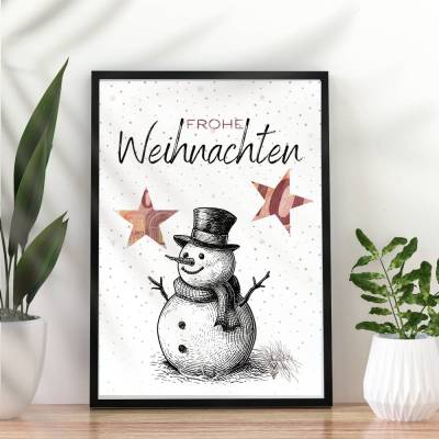 Wunscherfüller Weihnachten Schneemann | Geldgeschenk | Geschenkidee Geld | Kleine Weihnachtsgeschenke Last Minute