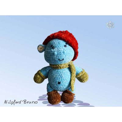 Häkelanleitung: Nilpferdbaby Bruno