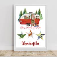 Geldgeschenk - Wunscherfüller zu Weihnachten, A4 , Sofort Download, Zum Ausdrucken, Last-Minute Geschenk Bild 1