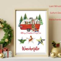 Geldgeschenk - Wunscherfüller zu Weihnachten, A4 , Sofort Download, Zum Ausdrucken, Last-Minute Geschenk Bild 3