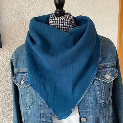 Musselintuch, Halstuch, Tuch ,Musselin, Dreieckstuch für Mädchen und Frauen