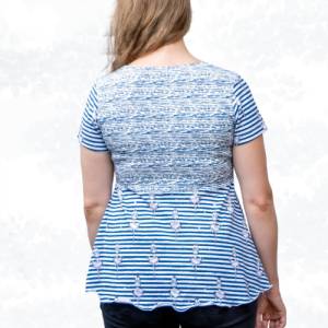 Schnittmuster „Leonie“ – Jerseyshirt mit Empire-Teilung, Größen 34-50, PDF eBook Bild 5