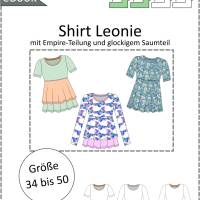 Schnittmuster „Leonie“ – Jerseyshirt mit Empire-Teilung, Größen 34-50, PDF eBook Bild 9