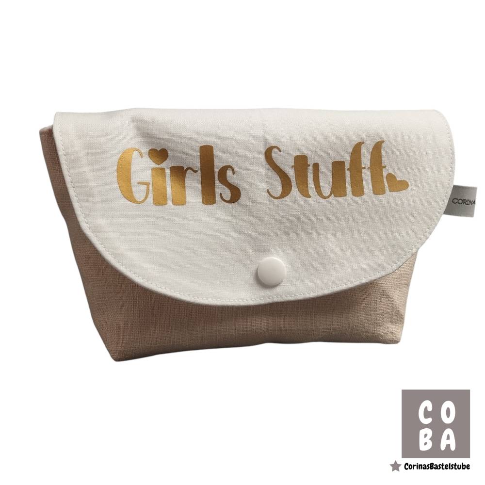 Kosmetiktasche Schminktasche Kulturtasche Girls Stuff Tasche