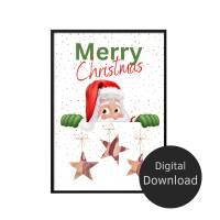 Geldgeschenk Weihnachten Weihnachtsmann | Wunscherfüller | Geschenkidee Geld | Kleine Weihnachtsgeschenke Last Minute Bild 3