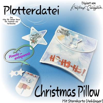 Plotterdatei Christmas Pillow