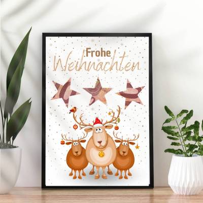 Wunscherfüller Weihnachten Rentier | Geldgeschenk | Geschenkidee Geld | Kleine Weihnachtsgeschenke Last Minute