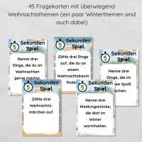 5 Sekunden Weihnachten Spiel für Kinder zum Ausdrucken, schöne Spielidee zum Weihnachtsfest Bild 3