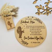 Geschenk Patentante Taufe - personalisiertes Holzschild für die Patentante - Geschenk Patentante - Taufgeschenk Patin Bild 8