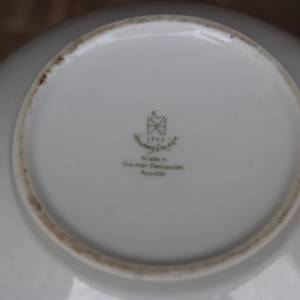 Kaffeekanne Teekanne rosa Blumendekor Henneberg Porzellan 60er Jahre DDR Bild 7