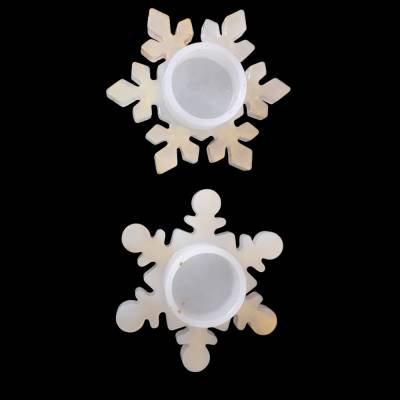 Zauberhafte Schneeflocken-Teelichthalter für Ihre Winterdekoration