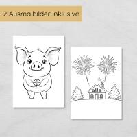 Silvester Indoor Schnitzeljagd Set für Kinder mit 20 Hinweisen, Urkunde, Spielen & Ausmalbildern Bild 8