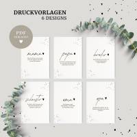 Druckvorlagen mit Definitionen | Set mit 6 Designs | Download zum Ausdrucken Bild 1