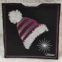 *  Hüllen für Gutscheine, Geldgeschenke  *  Motive Mütze, Handschuhe, Schal und Sterne Bild 2