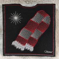 *  Hüllen für Gutscheine, Geldgeschenke  *  Motive Mütze, Handschuhe, Schal und Sterne Bild 4