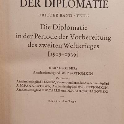 Geschichte der Diplomatie Band 2 – Diplomatie vor dem Zweiten Weltkrieg kaufen