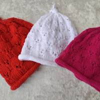 Strickanleitung Frühjahrs-Mütze Kira - KU 36 - 55 cm Bild 1