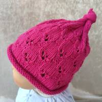 Strickanleitung Frühjahrs-Mütze Kira - KU 36 - 55 cm Bild 5