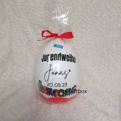 XXL Überraschungsei/Überraschungsei Geschenk Jugendweihe/Taufe/Erstkommunion/Geburtstag /Ü-Ei /Geschenk Jugendweihe