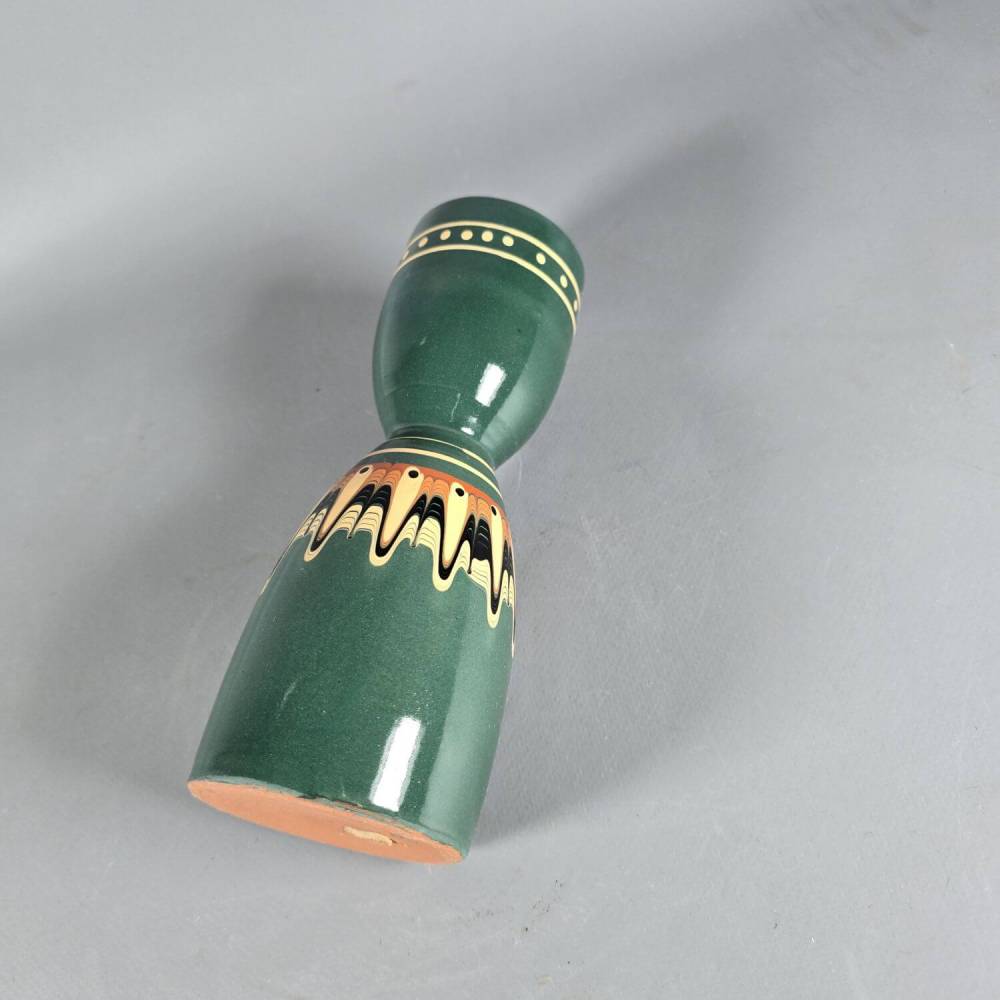 Wundervolle Sixties Keramik Vase in Diabolo Form - Auch Top als Wundervolle Sixties Keramik Vase in Diabolo Form - Auch Top als