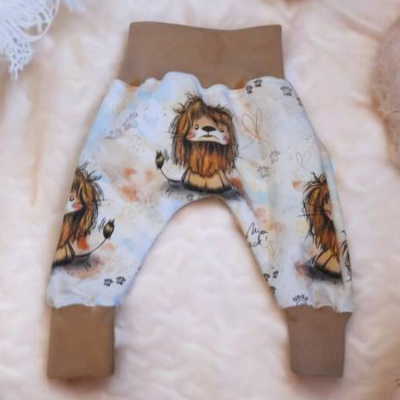 Babyhose, Pumphose, Leggins - Gr. 56 - Handmade - Frenchterry/Sweat
