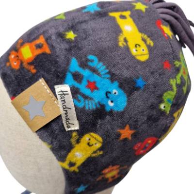 Bommel - Mütze mit Dreieckstuch