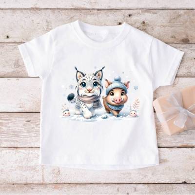 Bügelbild Winterliches Reh ca. 5cm, 10cm und 15cm