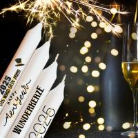 Silvester Kerzentattoo Bundle PDF | Kerzensticker happy new year 2025 | Vorlagen Stabkerzen | DIY Silvesterkerzen Bild 9