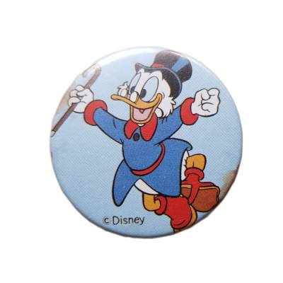 Disney Donald Duck Button aus den 80er Jahren – Vintage Ansteckbutton, guter Zustand