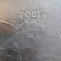 Original Postbotentasche Ledertasche Briefträgertasche aus Berlin 50er Jahre Vintage Bild 2