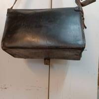 Original Postbotentasche Ledertasche Briefträgertasche aus Berlin 50er Jahre Vintage Bild 4