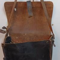 Original Postbotentasche Ledertasche Briefträgertasche aus Berlin 50er Jahre Vintage Bild 5