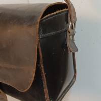 Original Postbotentasche Ledertasche Briefträgertasche aus Berlin 50er Jahre Vintage Bild 6