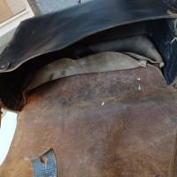 Original Postbotentasche Ledertasche Briefträgertasche aus Berlin 50er Jahre Vintage Bild 7