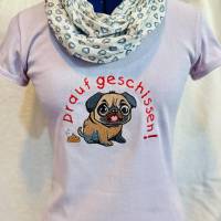 Mops drauf geschissen mit Text 13x18 & 10x10 Bild 2