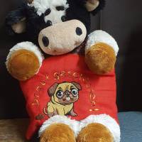 Mops drauf geschissen mit Text 13x18 & 10x10 Bild 6