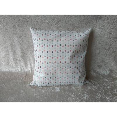 Kissen inkl. Inlett, Anker, weiß, 40 cm