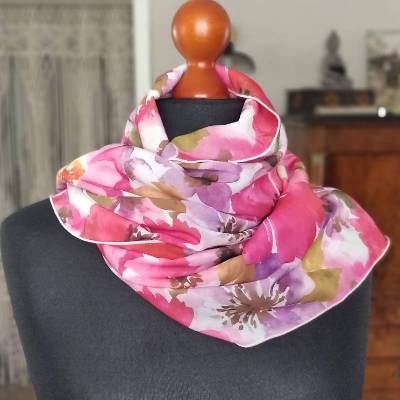 Weiches florales  Chiffontuch