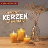 Kerze aus der Dose- DIY-Set mit 100g Sojawachs „Natürliche Kerzen selbst gießen“ Bild 5