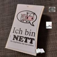 Ich bin nett – Digitales Logo als PNG & SVG für Plotten und Sublimation Bild 4