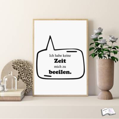16 Ich habe keine Zeit – Digitales Plotter & Sublimationsmotiv als PNG & SVG