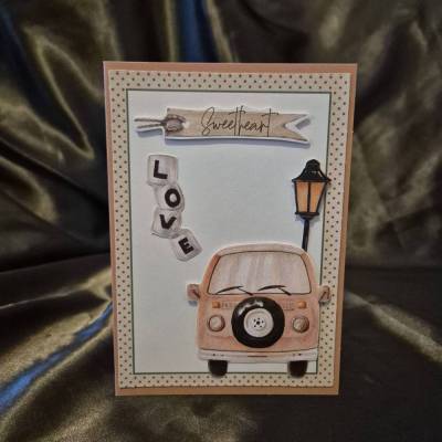 Sweetheart Hochzeitskarte / Hochzeitskarte Busmotiv / Hochzeitskarte / Hochzeit