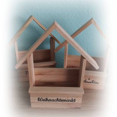 Weihnachts-Häuschen, Weihnachtshütte, Weihnachtsmarkt to go, Wichtelgeschenk, Weihnachtsgeschenk, Mitbringsel